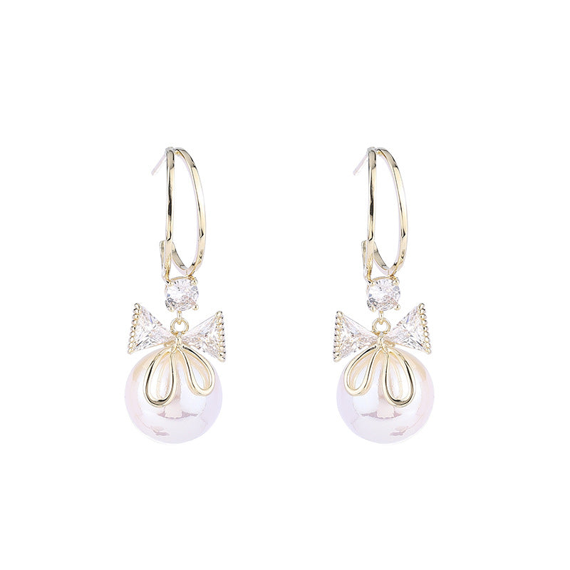 Bow Pearl Earrings