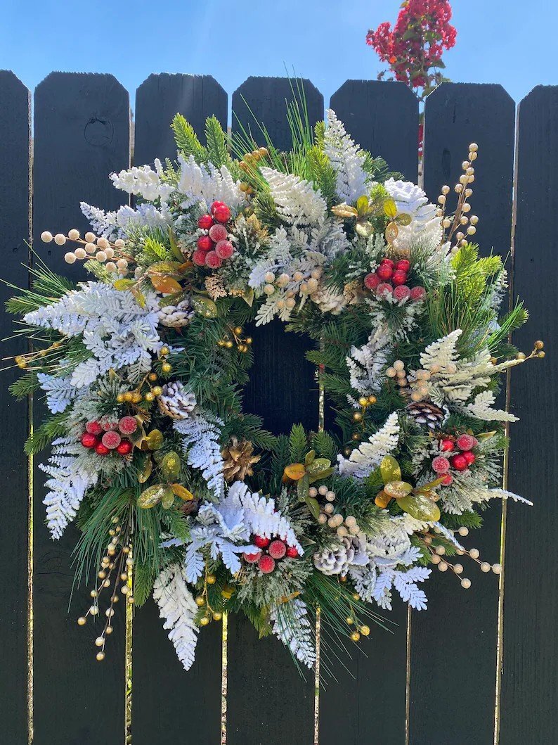 💐Snowflake Christmas Wreath