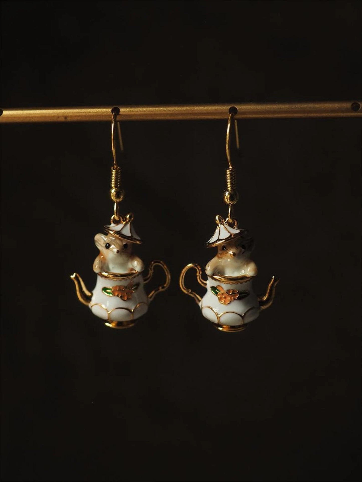 🎁Mouse In My Teapot Earrings Set