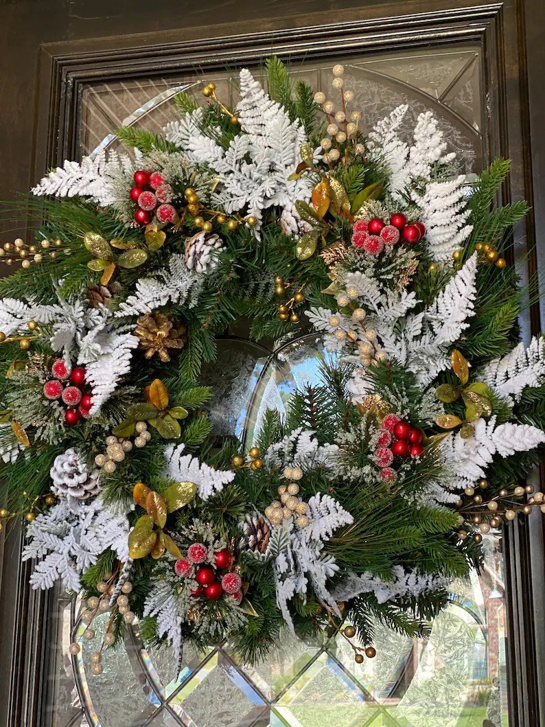 💐Snowflake Christmas Wreath