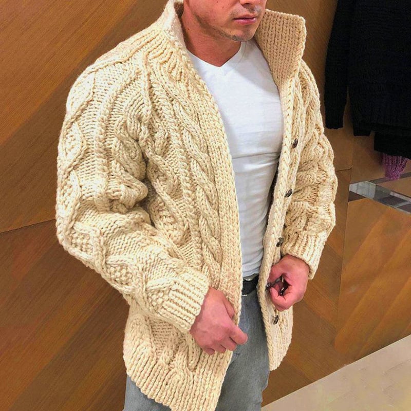 🔥49% OFF🔥Men's Stand Collar Casual Knit Cardigan-unitmotor™