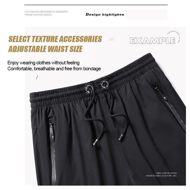 🔥Men's Plus Size Ice Silk Stretch Shorts