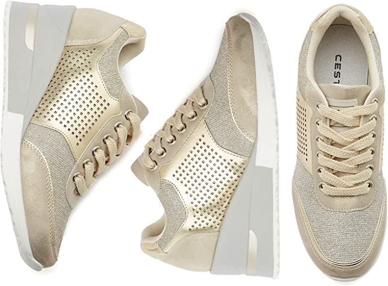 High Heeld Wedge Sneakers For Women