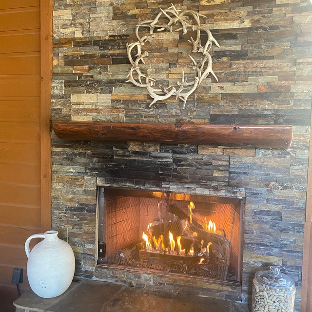 Rustic Farmhouse Antler Wreath