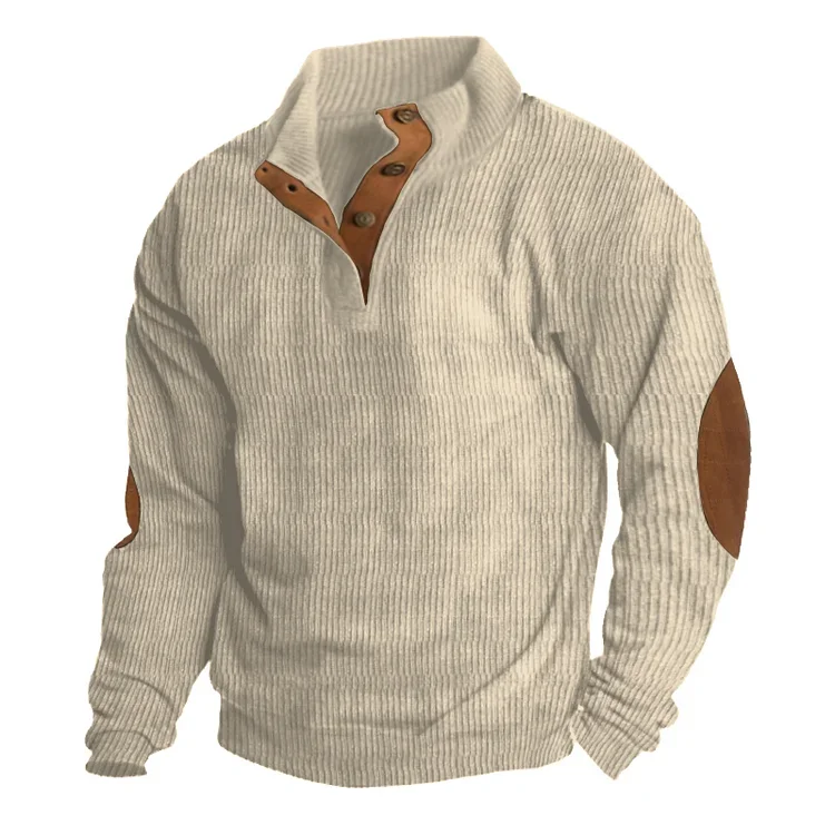 Men's Outdoor Casual Stand Collar Long Sleeve Sweatshirt