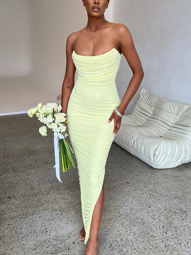 Sexy High Waist Backless Dress