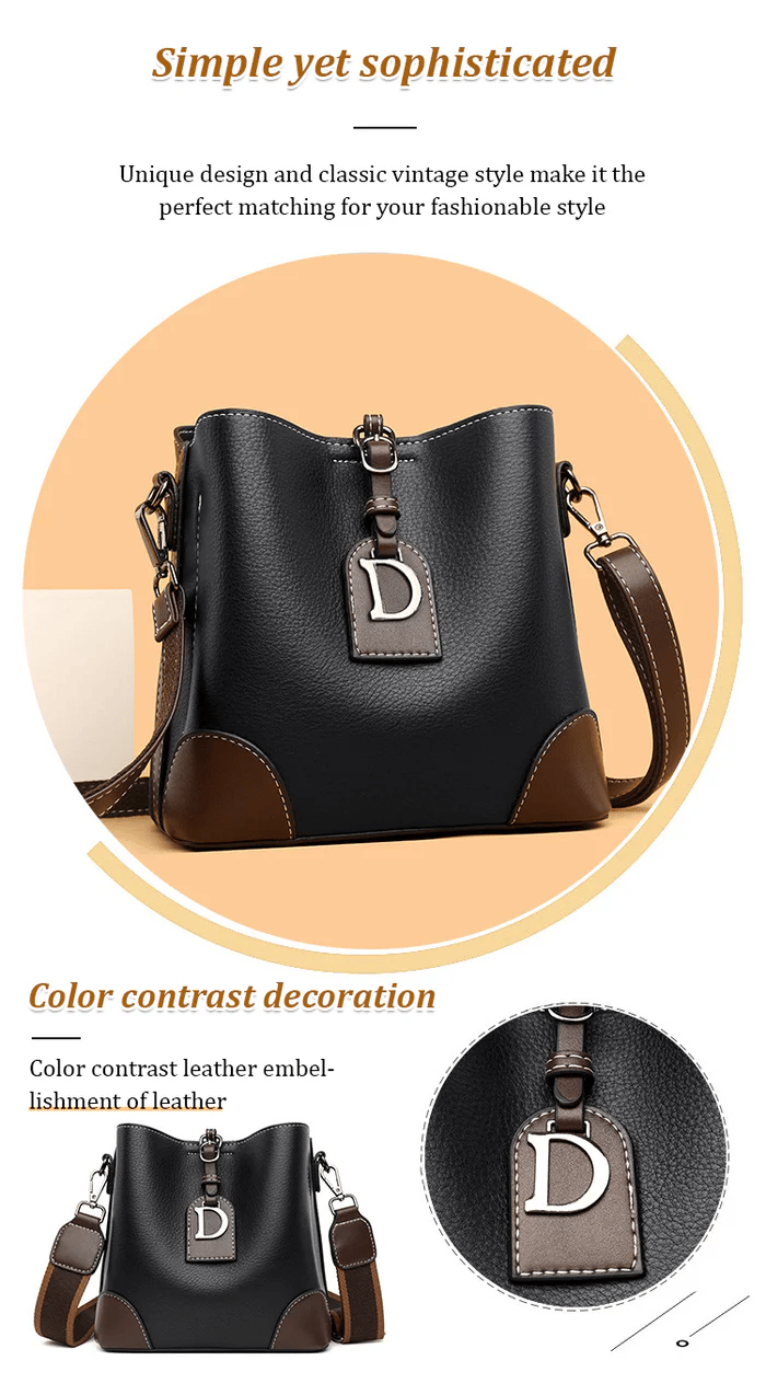 This Week's Special Price $32.99💥💗Genuine Leather Niche Women's Shoulder Bag👜