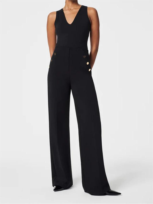 BUTTON WIDE LEG PANT(BUY 2 FREE SHIPPING)