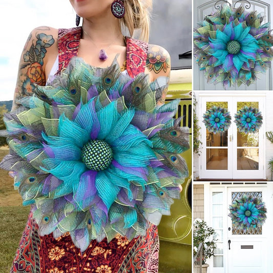 Peacock pattern wreath - noble and unique home decoration