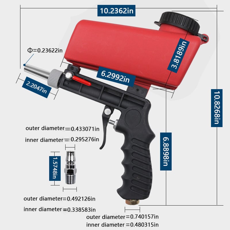 🔥Summer Hot Sale Promotion-49% OFF✨Portable Pneumatic Sandblasting Gun