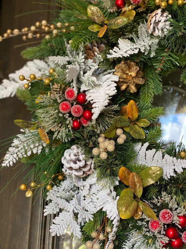 💐Snowflake Christmas Wreath