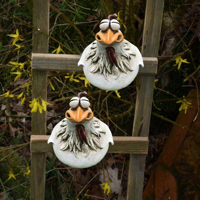 🔥Funny Chicken Garden Fence Decoration