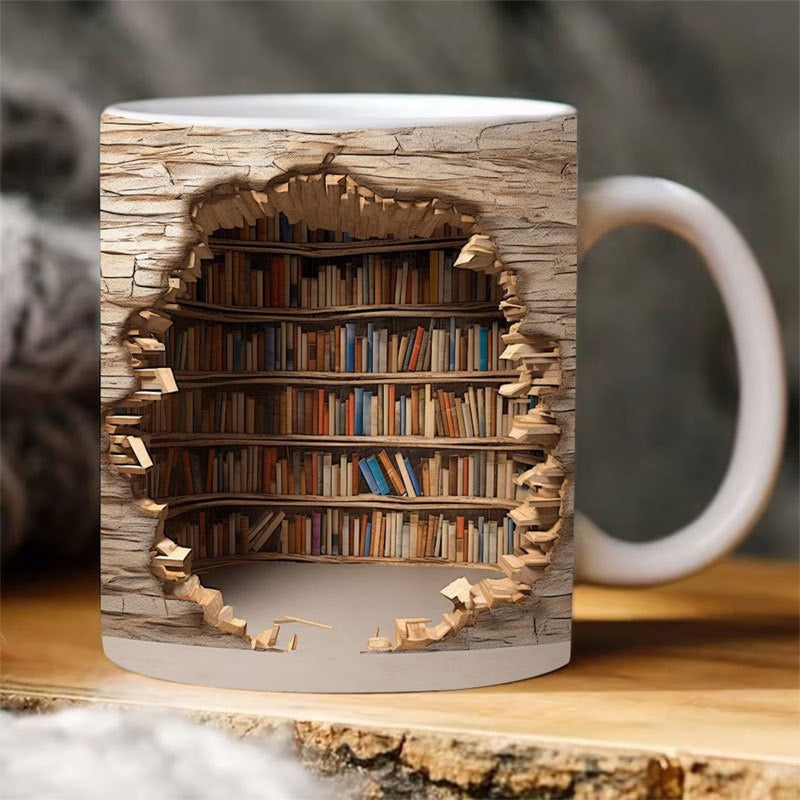 3D bookshelf cup
