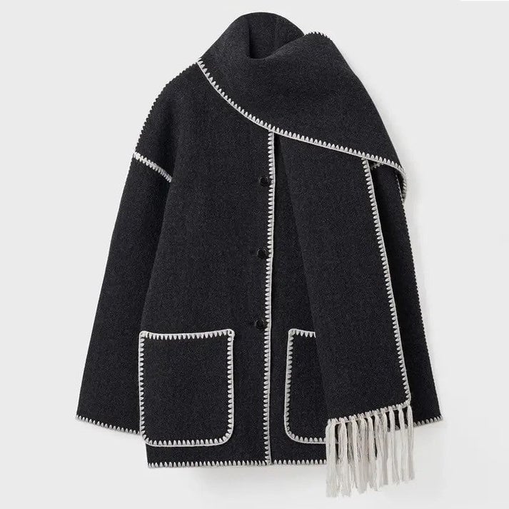 🧥Limited-time 50% discount-The perfect winter ensemble: coat and scarfda