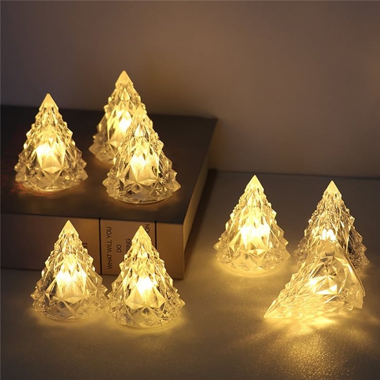 🎄Christmas Sale 48% OFF - Night Light Crystal Mini Christmas Tree Light Flameless LED