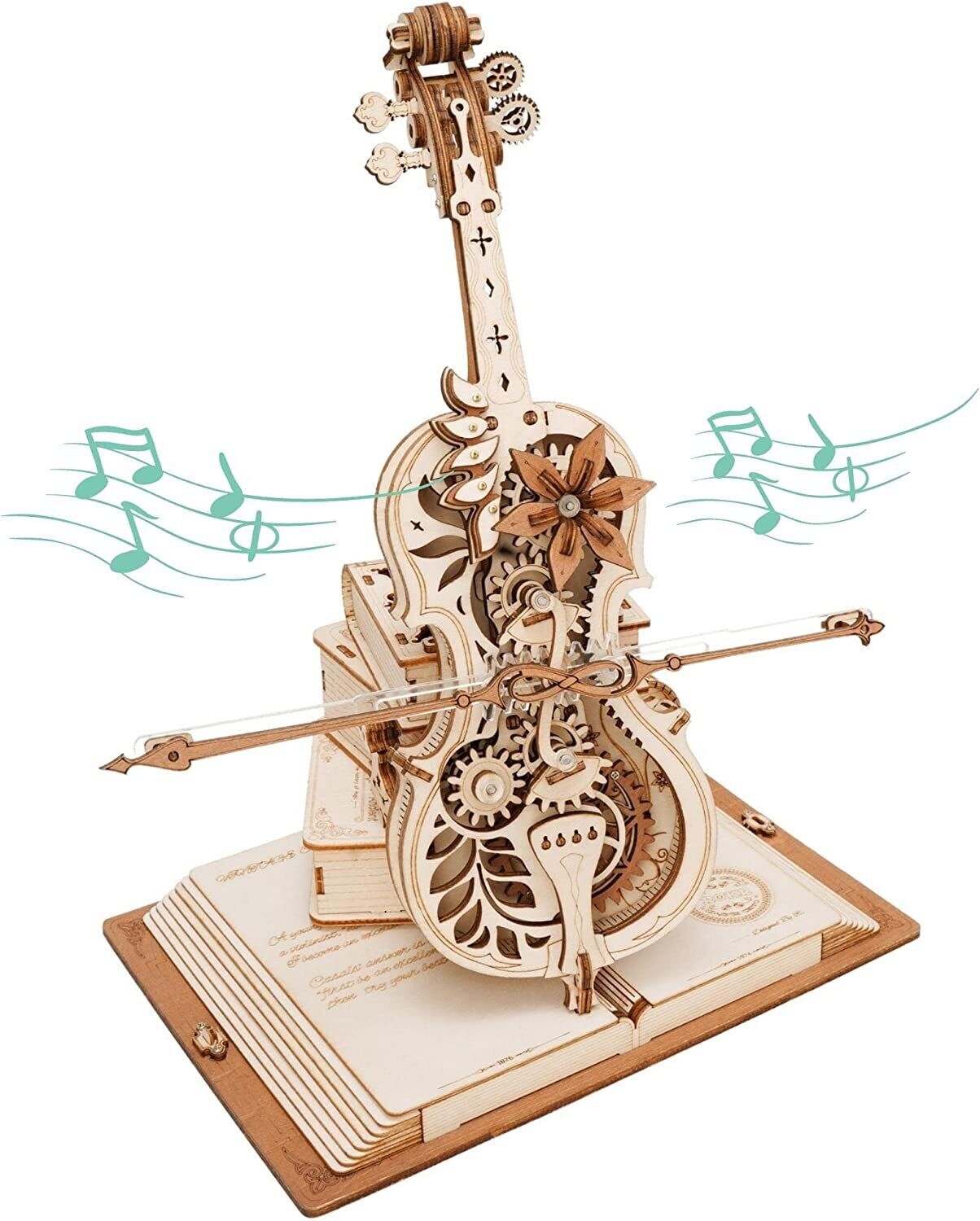 DIY Wooden Cello, Self Playing Musical Instrument, Magic Music Box, Cool Gift Ideas