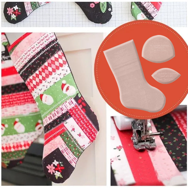 Handmade Christmas Stocking Template Set - (With Instructions)