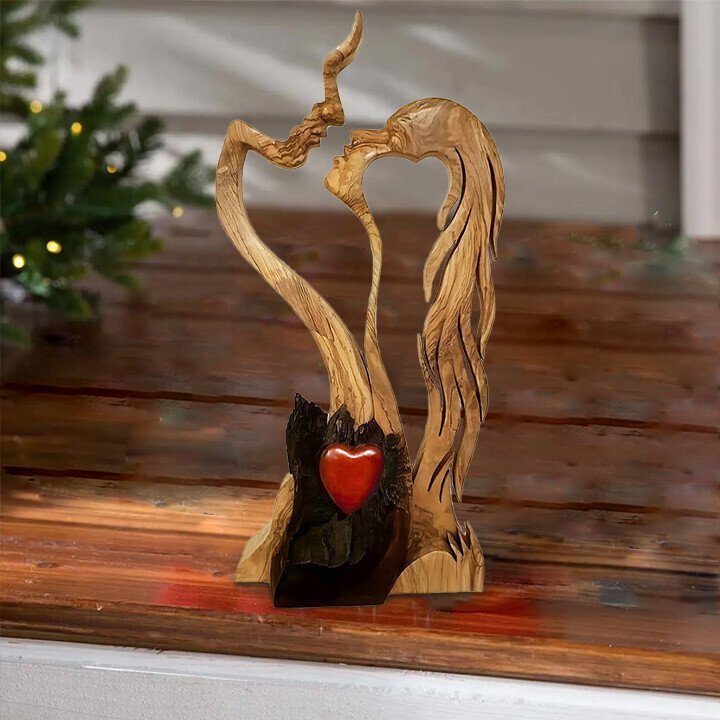 Love Eternal Wooden Ornament