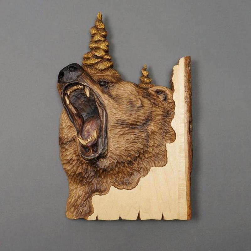 Animal Carving Handcraft Wall Decoration