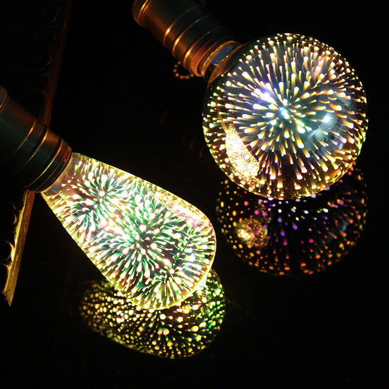 3D Fireworks LED Light Bulb