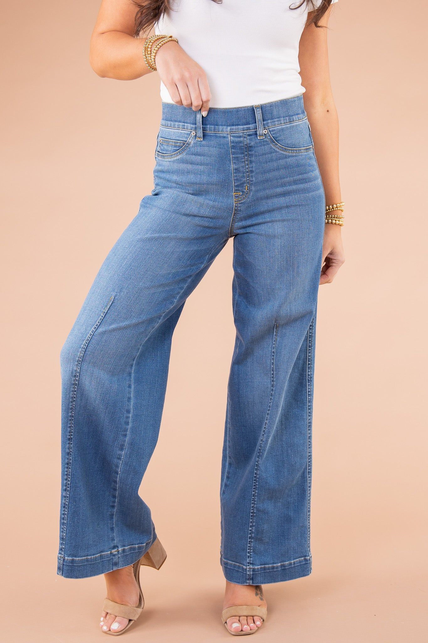 Last Day 50% OFF🔥Seamed Front Wide Leg Jeans (Buy 2 Free Shipping)