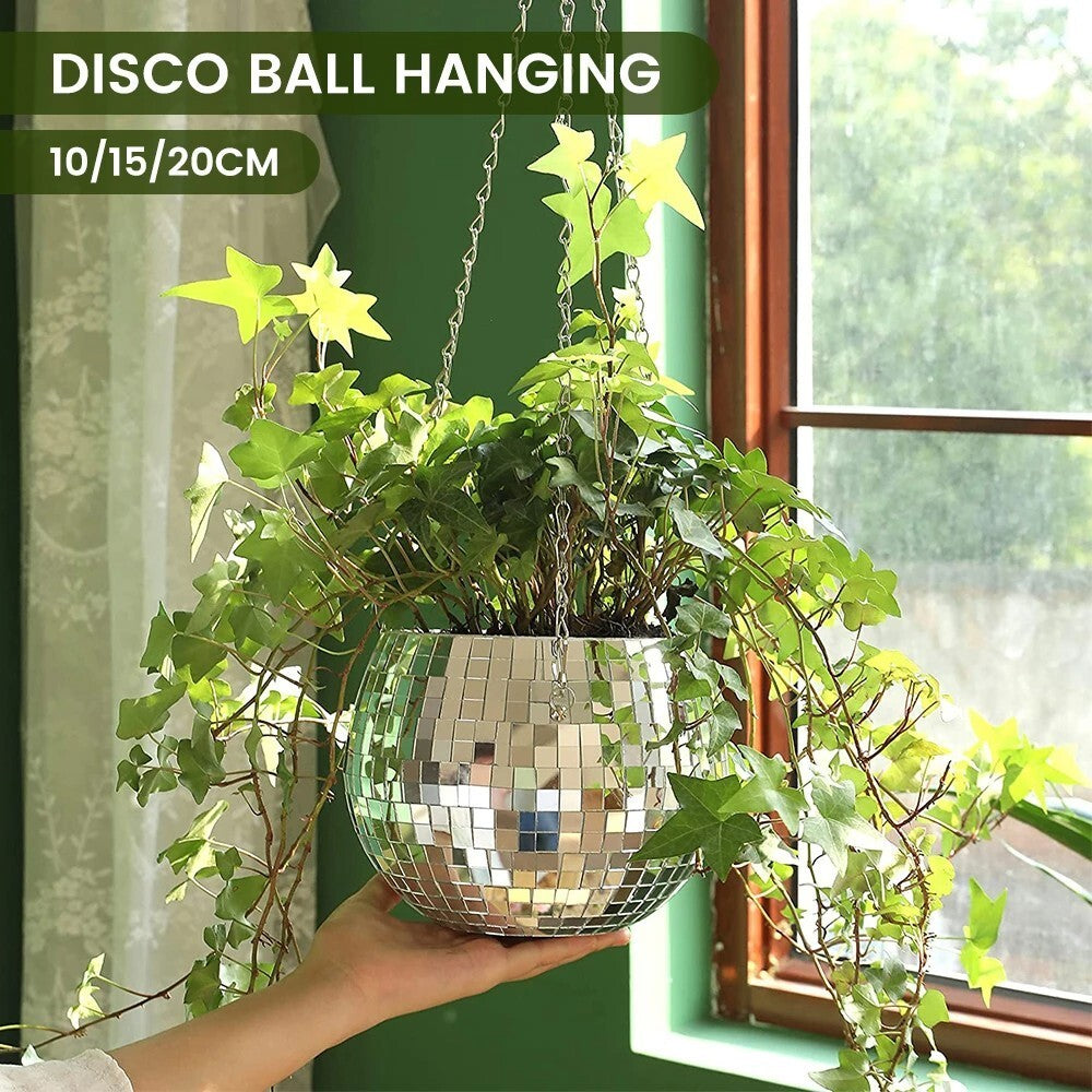 Disco Ball Hanging Planter