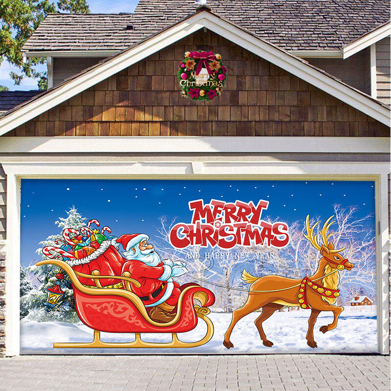Christmas Carsge Door Banner Ornament