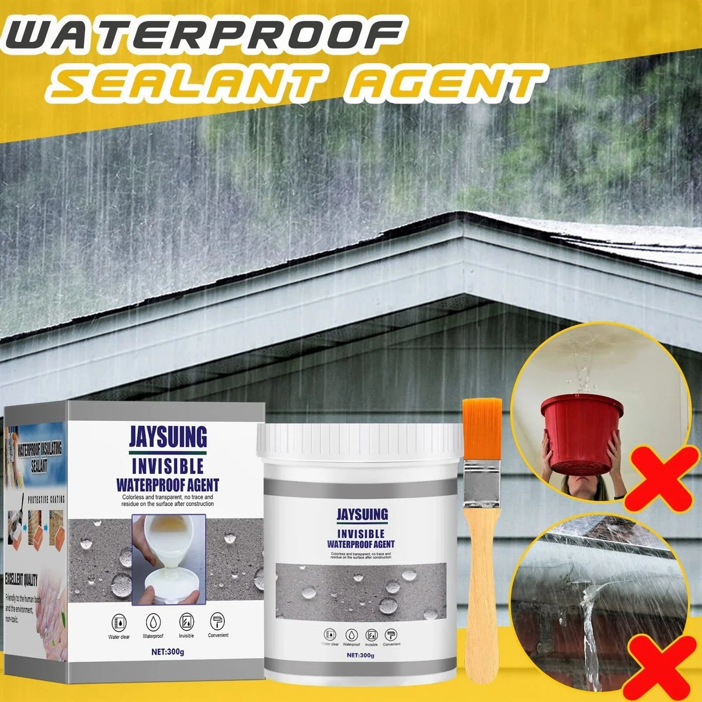 🔥2023 NEW YEAR SALE - Waterproof Sealant Agent Transparent Glue