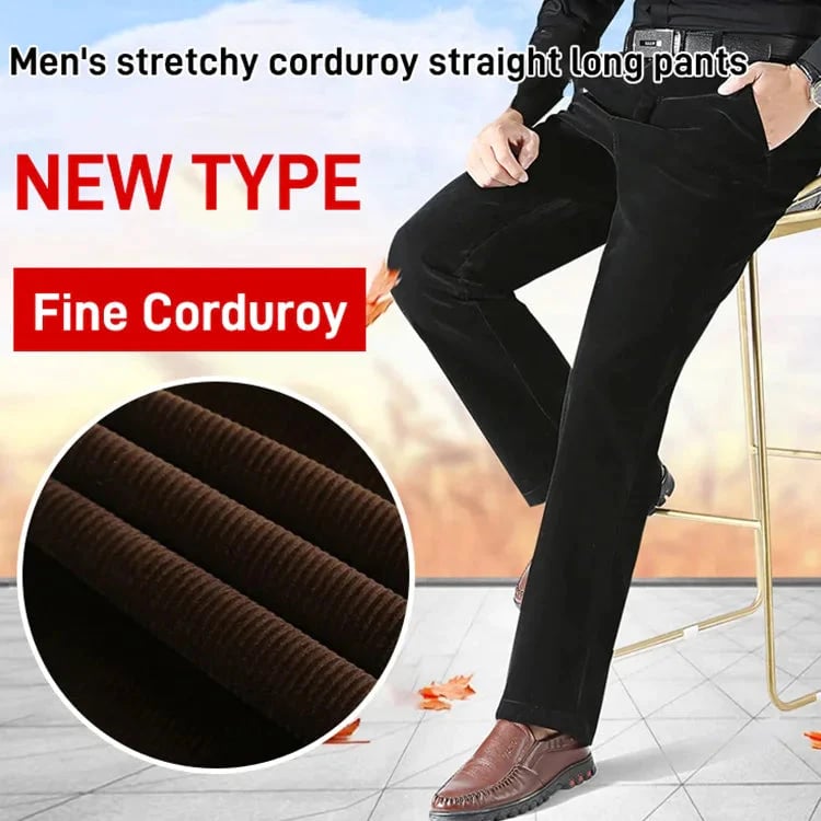 🔥HOT SALE🔥 Men's Stretchy Corduroy Straight Long Pants