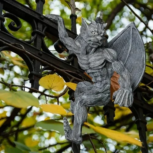 (🔥Last Day Promotion 75% OFF) - Dragon Winged Gargoyle Fence Hanger