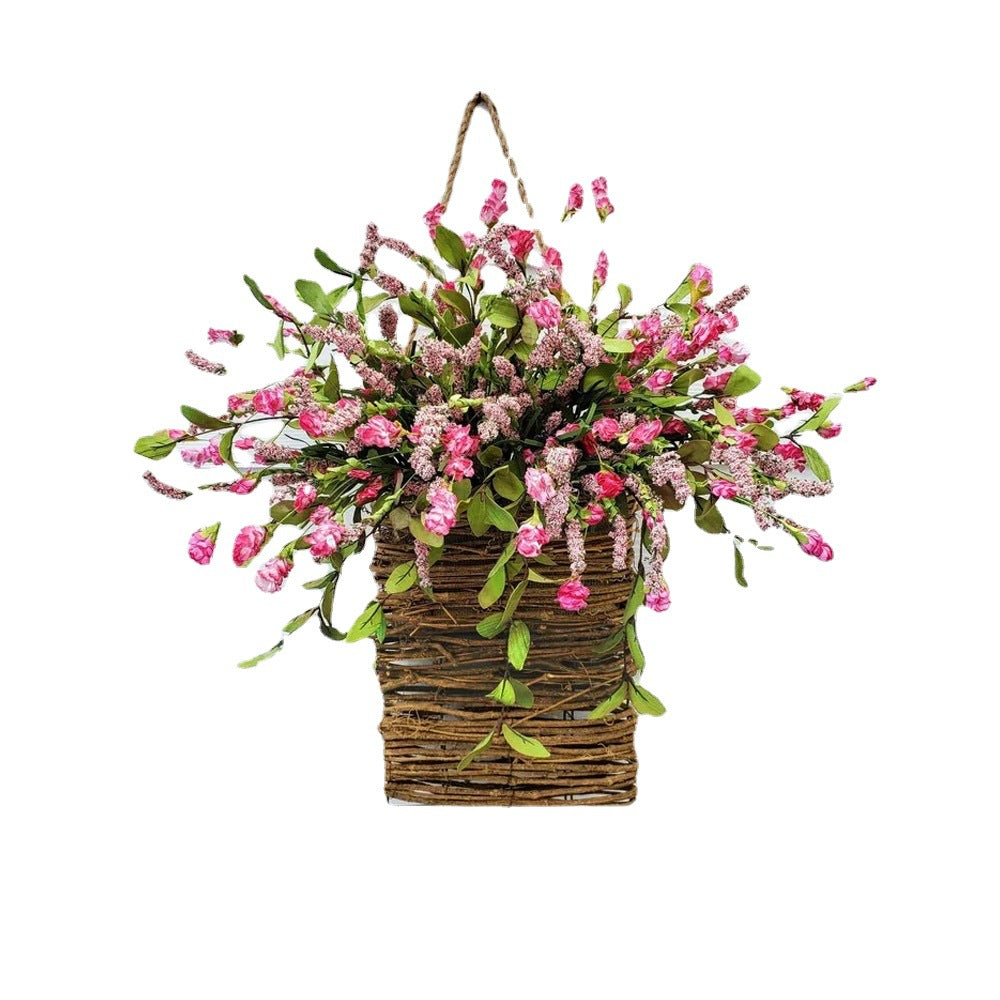 🎁🔥Last Day Promotion -50% OFF💐Cream Hydrangea Door Hanger Basket Wreath