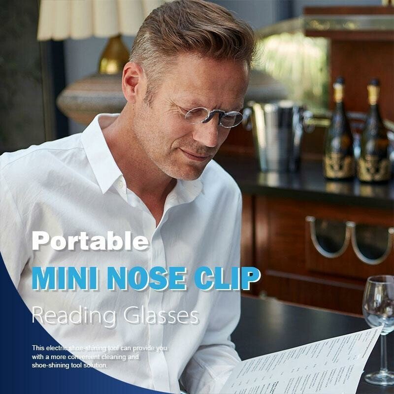 🔥Hot Sale🔥Portable Mini Nose Clip Reading Glasses