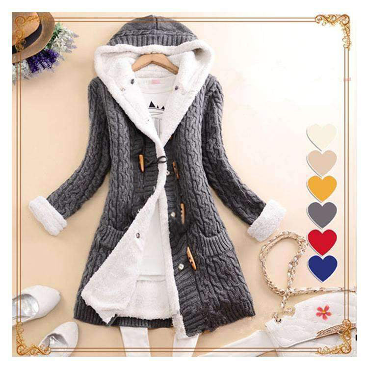 Thick Warm Hooded Coat