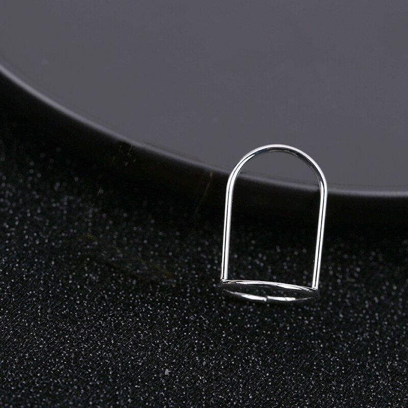 Gothic Metal Line Thin Nail Rings for Women Daily Fingertip Protective Cover Trendy Ring