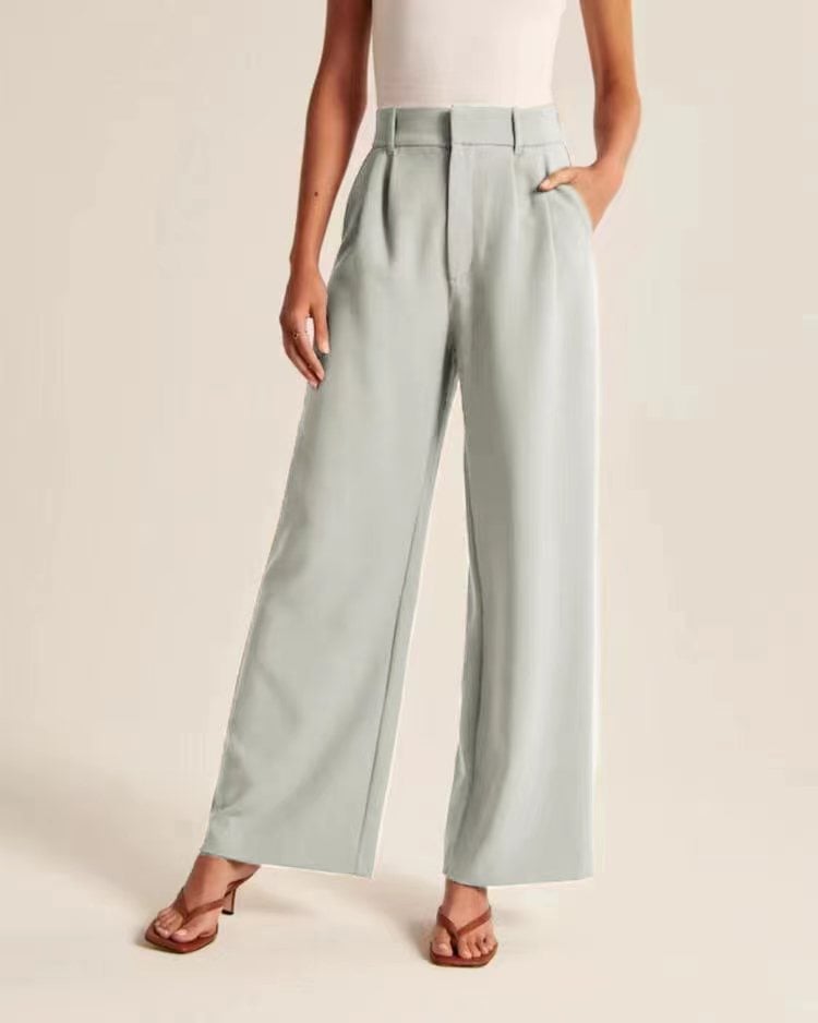 Lightweight Tailored Wide Leg Pants (Buy 2 Free Shipping)