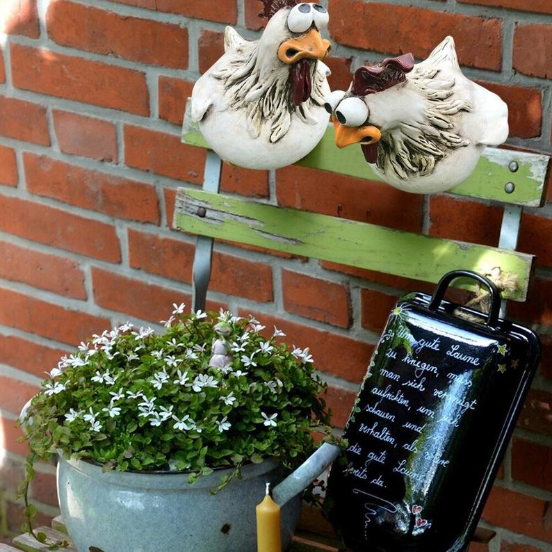 🔥Funny Chicken Garden Fence Decoration
