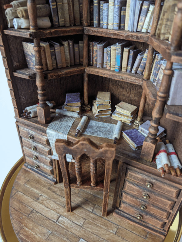 🔖"The bay library" Miniature Bookcase