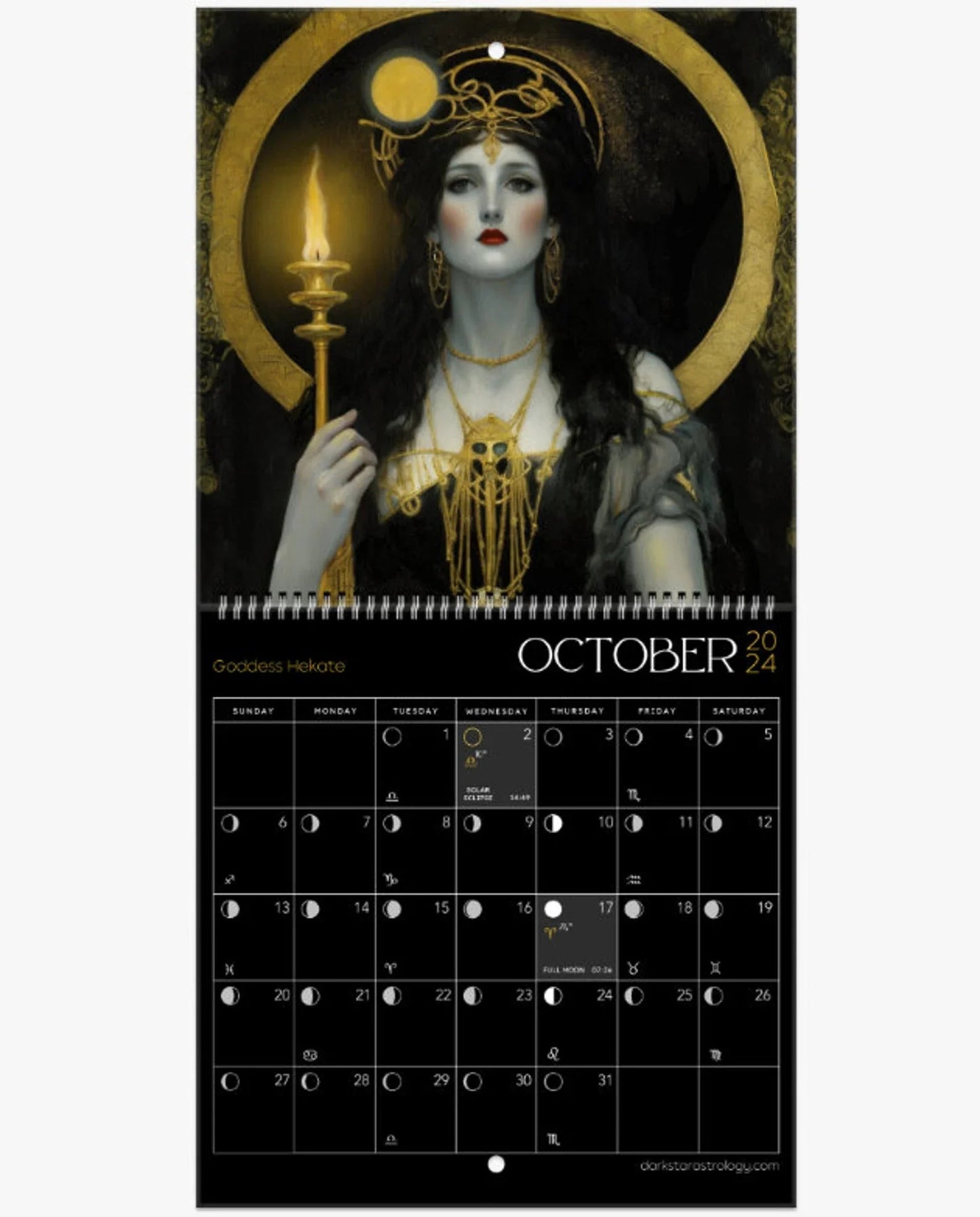 Dark Goddess 2024 Calendar