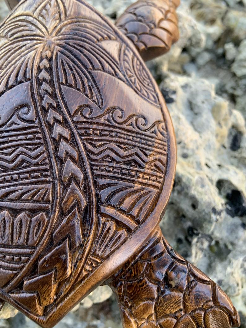 🔥Hawaiian Turtle Woodcarving
