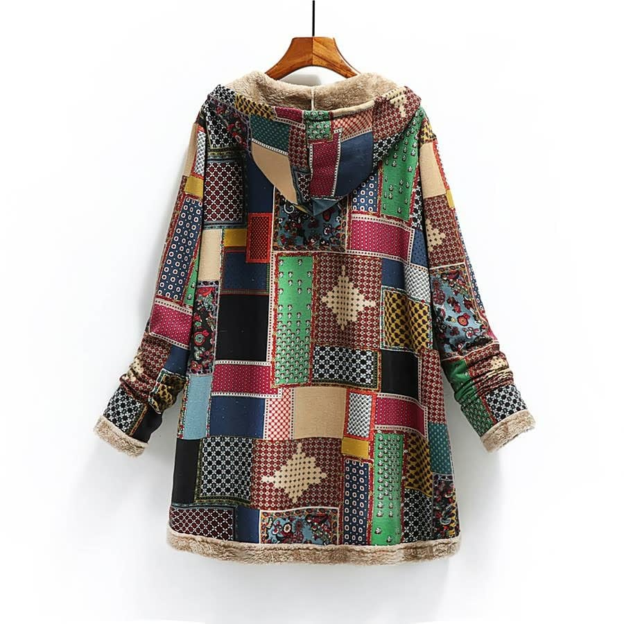 Hooded Wool Vintage Women's Jacket