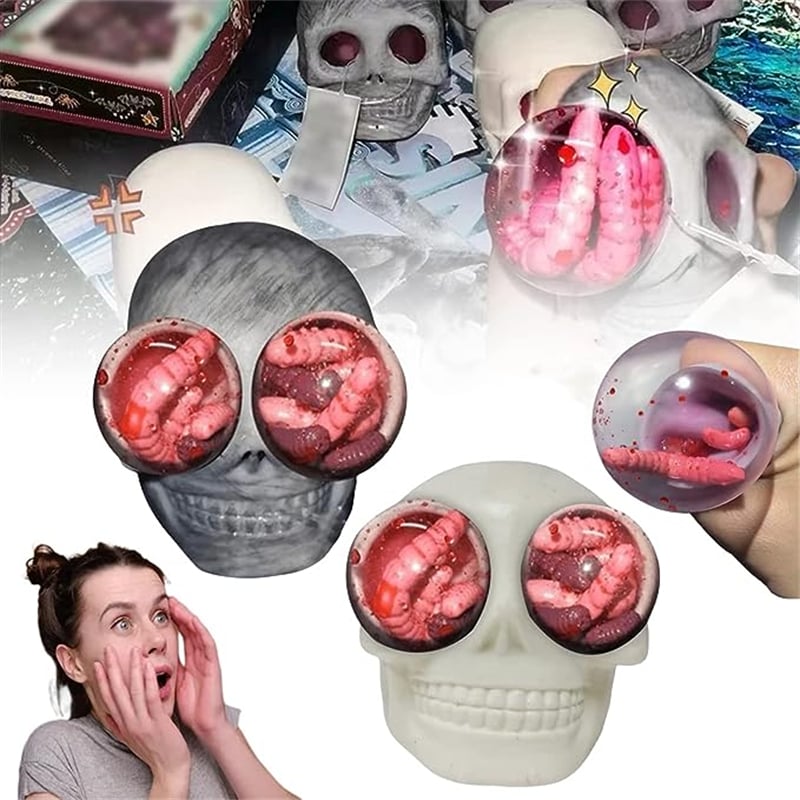 Skull Anti-Stress Squeeze Toy