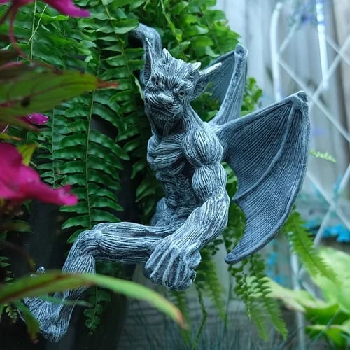 (🔥Last Day Promotion 75% OFF) - Dragon Winged Gargoyle Fence Hanger