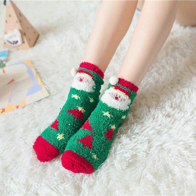 🎄Christmas Sale- 49% OFF🎁Cute Christmas Style Thickened Warm Socks