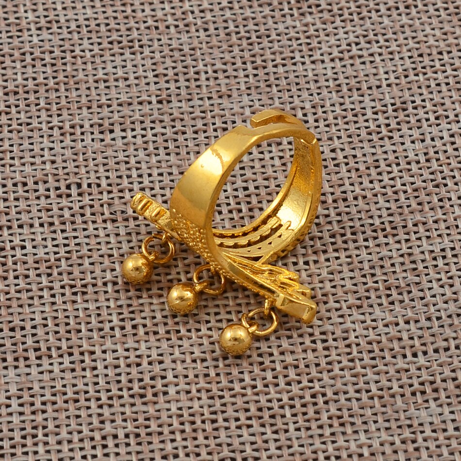 Ethiopian Gold Color Wedding Gifts African Ring – fishyoyo.com