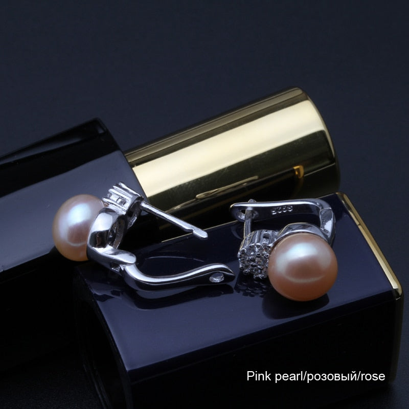 Fashion Natural freshwater black pearl ear clip