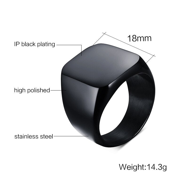 Cool Fashion Individuality Signet Ring for Men