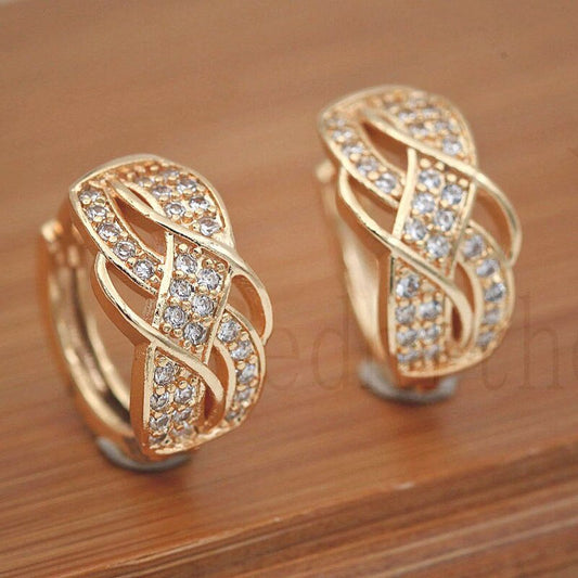 Women Trendy Fashion Jewelry Zircon Earrings