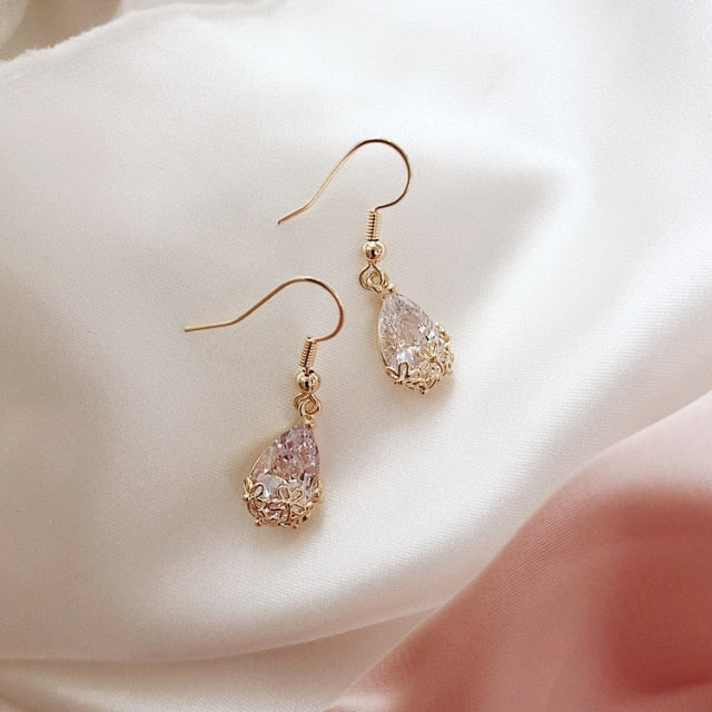 New Arrival Crystal Trendy Women Dangle Earrings
