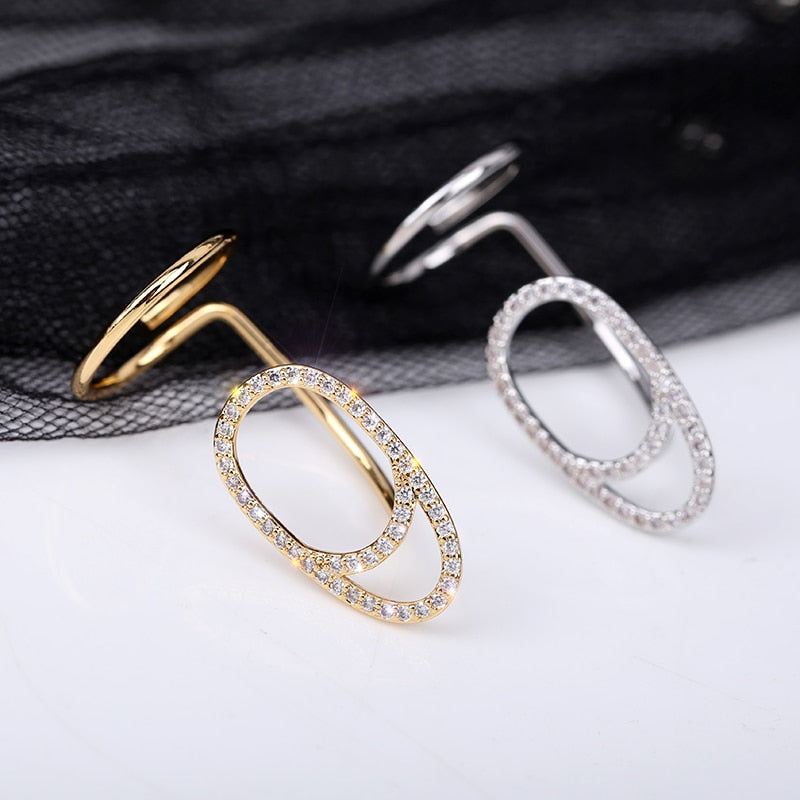 Gothic Metal Line Thin Nail Rings Daily Fingertip Protective Cover Trendy Ring